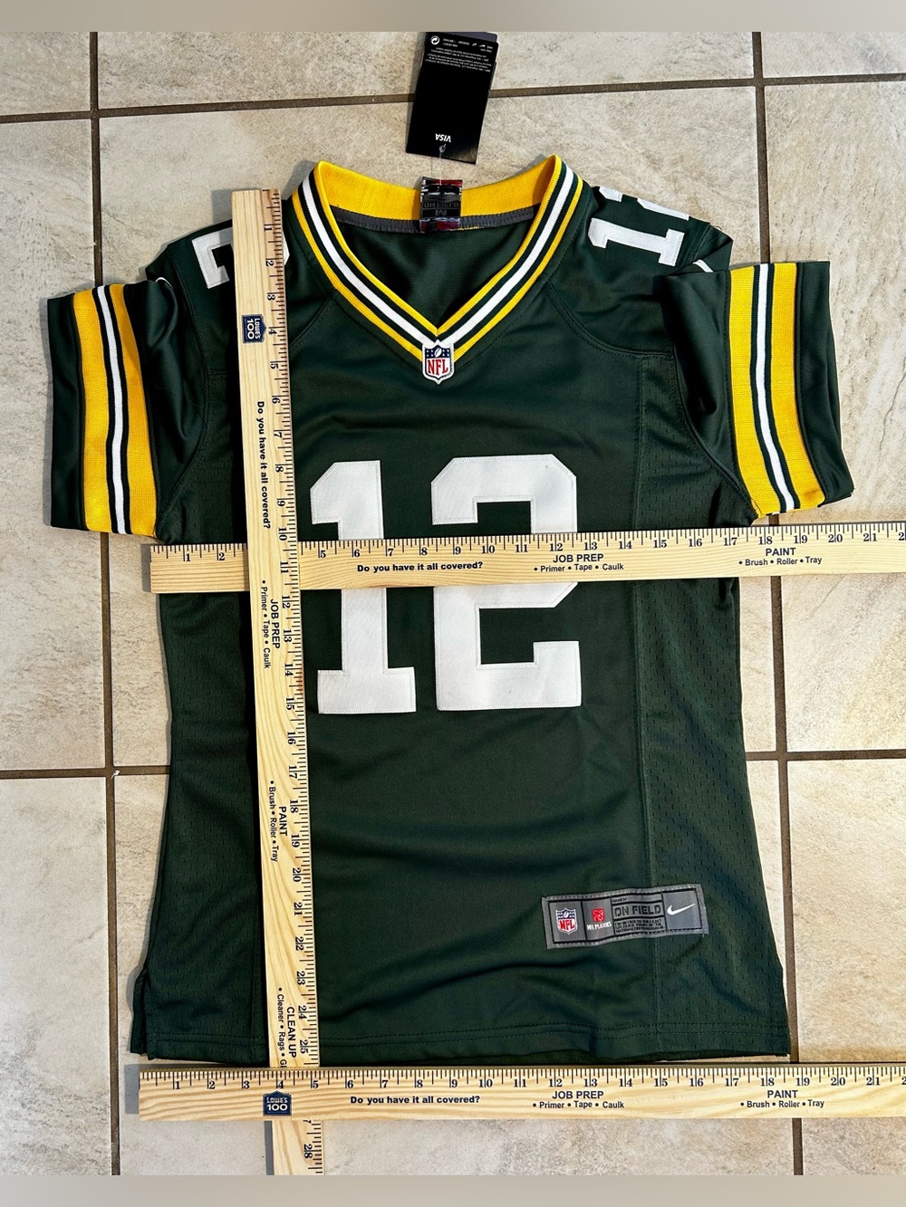 Aaron Rodgers Green Bay Packers Nike On Field Jersey Women’s Medium #12 NWT - Picture 8 of 14